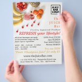 Tropische vruchten, Adverteren sappelbast Flyer (Hand)