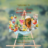 Tropische Vruchten Bachelorette-feest Strandcockta Acryl Bord (Neutraal)