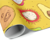 Tropische vruchten cadeaupapier (Rol Hoek)