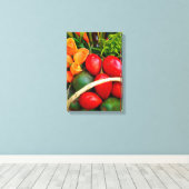 Tropische vruchten canvas afdruk (Insitu (Houten vloer))