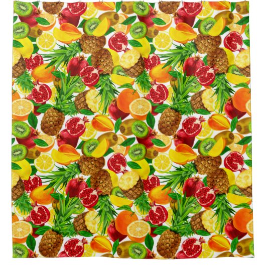 Tropische vruchten douchegordijn (Voorkant)