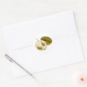 Tropische vruchten - Durian Ronde Sticker (Envelop)