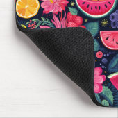 Tropische vruchten en bloemen muismat (Hoek)