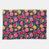 Tropische vruchten en bloemen theedoek (Horizontaal)