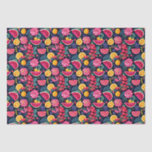 Tropische vruchten en bloemen