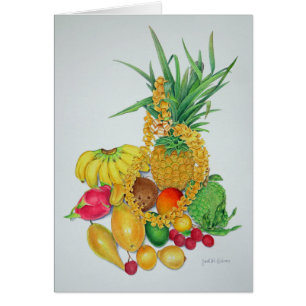 Tropische vruchten en lei