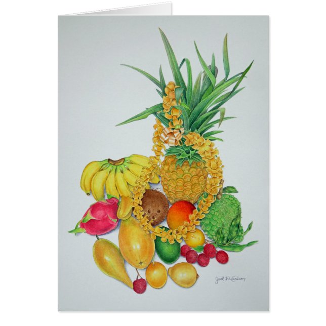 Tropische vruchten en lei (Voorkant)