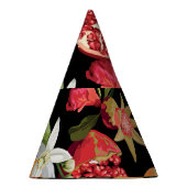 Tropische vruchten: exotische naadloze achtergrond feesthoedjes (Rechts)