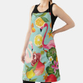 Tropische Vruchten Flamingo  Patroon Schort (Insitu)