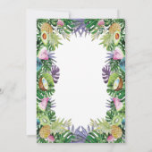 Tropische vruchten | Greenery Summer Sweet 16 Part Kaart (Achterkant)