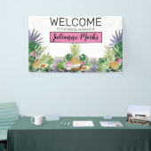 Tropische vruchten | Greenery Summer Vrijgezellenf Spandoek (Beurs)