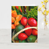 Tropische vruchten kaart (Gele Bloem)