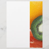 Tropische vruchten: kiwi en pompelmoezen flyer (Voorkant)