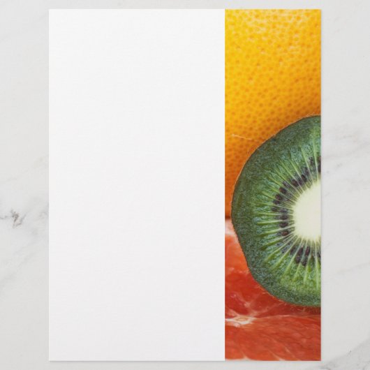 Tropische vruchten: kiwi en pompelmoezen flyer (Voorkant)