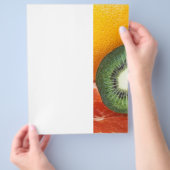 Tropische vruchten: kiwi en pompelmoezen flyer (Hand)