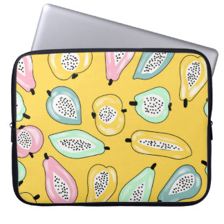 Tropische vruchten: Levendig printpatroon Laptop Sleeve