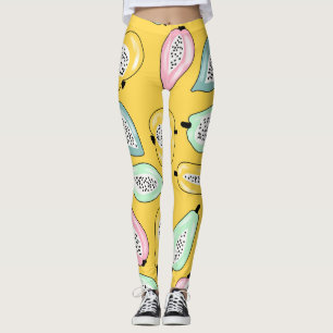 Tropische vruchten: Levendig printpatroon Leggings