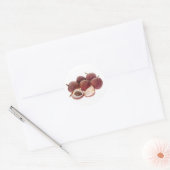 Tropische vruchten - Lychees Ronde Sticker (Envelop)