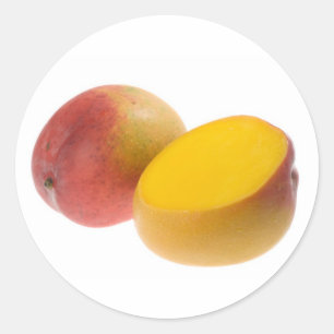 Tropische vruchten - Mango Ronde Sticker