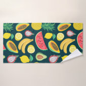 tropische vruchten naadloos patroon badhanddoek (Badhanddoek)
