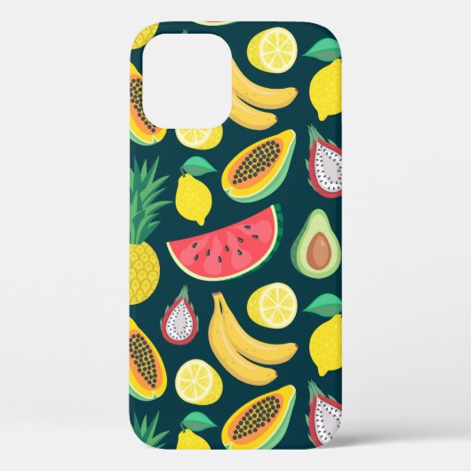 tropische vruchten naadloos patroon Case-Mate iPhone case (Achterkant)