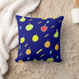 Tropische vruchten Neon kleuren patroon Kussen