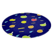 Tropische vruchten Neon kleuren patroon Snijplank (Hoek)