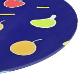 Tropische vruchten Neon kleuren patroon Snijplank (Hoek)