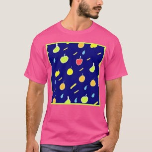 Tropische vruchten Neon kleuren patroon T-shirt