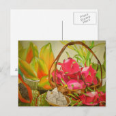 Tropische vruchten nog steeds levensechte waterver briefkaart (Voorkant / Achterkant)