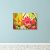 Tropische vruchten nog steeds levensechte waterver canvas afdruk (Insitu (Houten vloer))