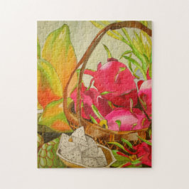 Tropische vruchten nog steeds levensechte waterver legpuzzel