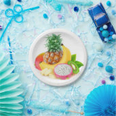 Tropische vruchten papieren bordje (Feest)