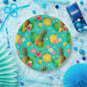 Tropische vruchten papieren bordje (Feest)