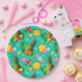 Tropische vruchten papieren bordje (Feest)