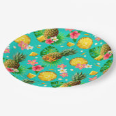 Tropische vruchten papieren bordje (Gekanteld)