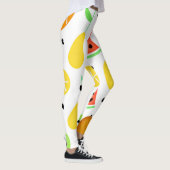 Tropische vruchten patroon ontwerp leggings (Rechts)