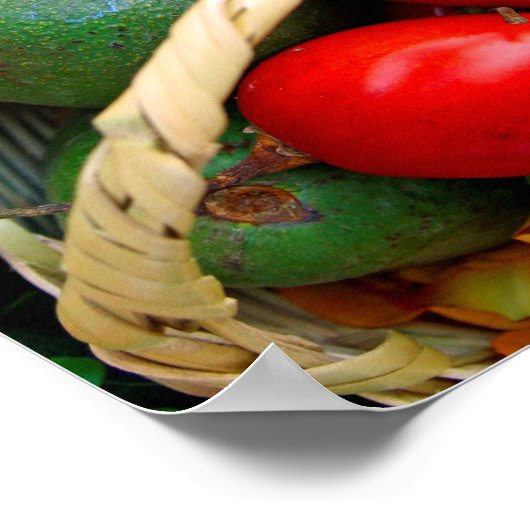 Tropische vruchten poster (Hoek)