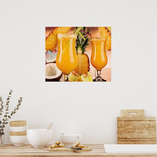 Tropische vruchten poster (Keuken)
