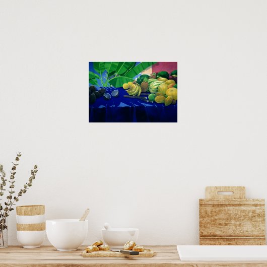 Tropische vruchten poster (Keuken)