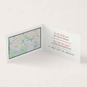 Tropische vruchten, sapijtschelp, gedetailleerd visitekaartje (Binnen)