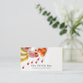 Tropische vruchten, sapijtschelp visitekaartje (Staand voorkant)