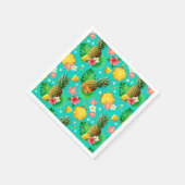 Tropische vruchten servet (Hoek)