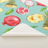 Tropische vruchten sherpa deken (3/4)