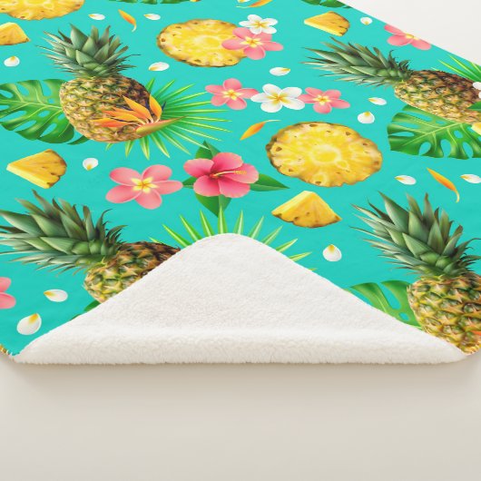 Tropische vruchten sherpa deken (3/4)