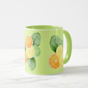 Tropische Vruchten - Sinaasappels, Citroenen, Lime Mok