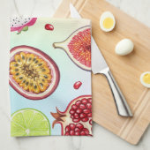 Tropische vruchten van Natasha Us Theedoek (Quarter Fold)
