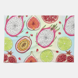 Tropische vruchten van Natasha Us Theedoek