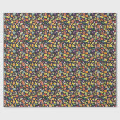 Tropische vruchten: Waterverf multifruitpatroon. Cadeaupapier (Vlak)