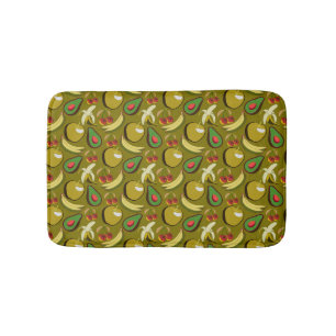Tropische vruchtenseamless pattern yellow badmat